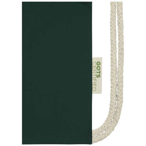 Orissa 140 g/m² organic cotton drawstring bag 5L