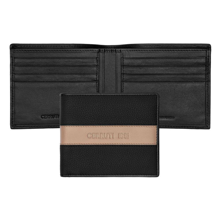 Portfel karty Delano Taupe & Black