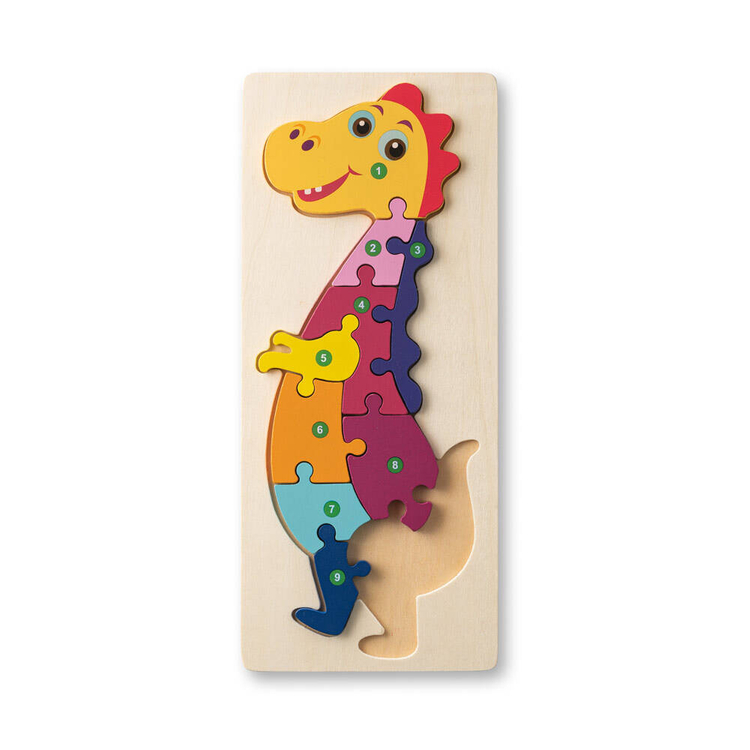 DIPLODOCO. Puzzle w kształcie dinozaura